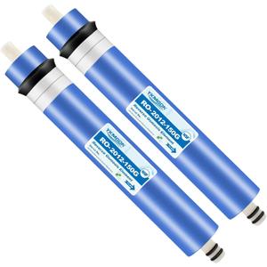 2 Pack 150GPD RO Membrane,2012-150G Reverse Osmosis Membrane Replacement Water Filter,for Under Sink Home Drinking RO Water Purifier System