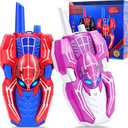 Vvinca Spider Walkie Talkies for Kids Toys Ages 3 4 5 6 7 8 9 10 Boys Girls 2 Pack Superhero Toys Lanyard Long Range Clear Sound Outdoor Game Camping Gear Spy Gadgets & Easter Christmas Birthday Gifts