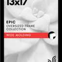 Americanflat 13x17 Picture Frame with Polished Plexiglass - Black Picture Frame - Wide Photo Frames Made of Engineered Wood for Vertical or Horizontal Wall Display - Epic Collection - Black