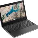 Lenovo 100E Chromebook 2ND Gen 81QB000AUS Laptop Computer, 11.6" HD (1366 X 768) Display, MediaTek MT8173C Processor, 4GB RAM, 16GB eMMC TLC SSD, Powervr GX6250, Chrome OS, Black (Renewed)