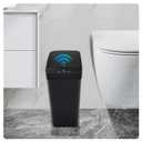 Bathroom Trash can,Smart Touchless Trash Can,Automatic Motion Sensor Trash Bin with Lid,2.4 Gallon Garbage Can, Kitchen, Bathroom, Office, Bedroom Trash can (Black)