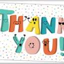 Doodle Me Happy Kids Thank You Cards - 25 Cards With Envelopes - Cute, Fun, Easy Gender Neutral Thank You Notes For Boys and Girls