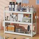Bathroom Counter Organizer, 3-Tier Bathroom Shelf for Bathroom Kitchen Bedroom,Ideal for Organizing Cosmetics, Perfumes, Soaps, Lotions, and More (20Inches White), 19.7" x 6.7" x 18.1"