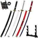 TAIQX Plastic & Bamboo Roronoa Zoro Sword Set