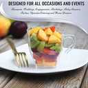 Elegant Clear Square Plastic Coffee Mugs (8 oz., Pack of 8) - Sturdy, Convenient & Stylish Drinkware - Perfect for Celebrations, Home Dining & Gatherings