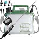 2 Gallon Electric Garden Sprayer, 7.4V Battery Powered Sprayer with USB Rechargeable Handle, Telescopic Wand, 4 Adjustable Nozzles, Battery Indicator, Shoulder Strap for Lawn, Plant Watering & Yard