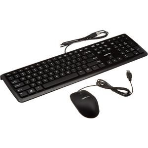 Amazon Basics Wired Computer Keyboard & Mouse, 10-Pack, Black