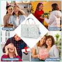 Floral Tote Bag For Women Multi Pocket Girls Crossbody Bags Shoulder Handbag For Work Travel Shopping Purse