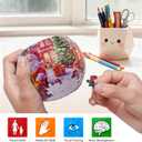 3D Puzzles Flower Pots,80-Piece Puzzles for Adults and Kids,Small,Cactus Decor,Succulent Planters Pots for Indoor,Plant Gifts for Plant Lovers