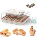 HOWOOIUA 56 Eggs Incubator Incubation Equipment Portable with Automatic Egg Turning Intelligent Hatching Incubator for Birds Goose Quail