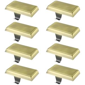 EBANKU Christmas Stocking Holder, 8 Packs Mantel Stocking Hangers Fireplace Stocking Holders Bases for Christmas Decorations (Bronze)