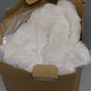 Cozy Bliss Deluxe Sheared Rabbit Faux Fur Throw Blanket, Soft Fuzzy High-Low Sculpted Plush Blanket for Couch, Cozy Home Accent, All Season Use, Beige 50"x60"