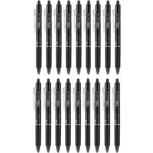 PILOT FriXion Clicker Erasable Pens, Refillable & Retractable Gel Ink Pens, Fine Point 0.7 mm, Black Ink, 18-Pack - Ideal for School, Journaling, & Office Writing
