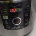 MegaChef 12 Quart Digital Pressure Cooker with 15 Preset Options and Glass Lid, Silver