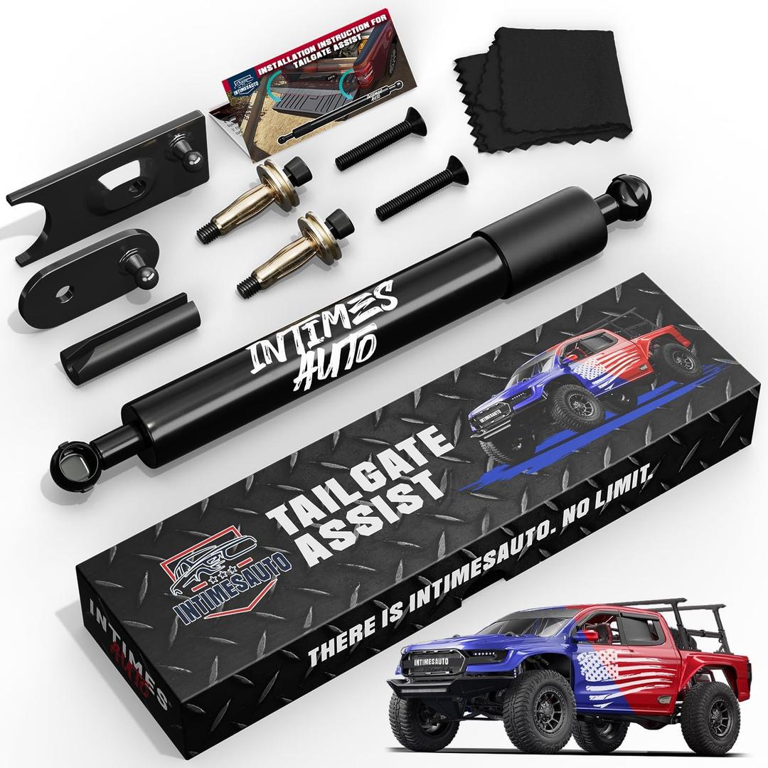 Truck Tailgate Assist Shock Shock for 2009-2026 Dodge Ram 1500 2500 3500, No-Drill Installation, Smooth Drop Rate for Enhanced Safety and Durability in Off-Road Adventures (Classic Style)