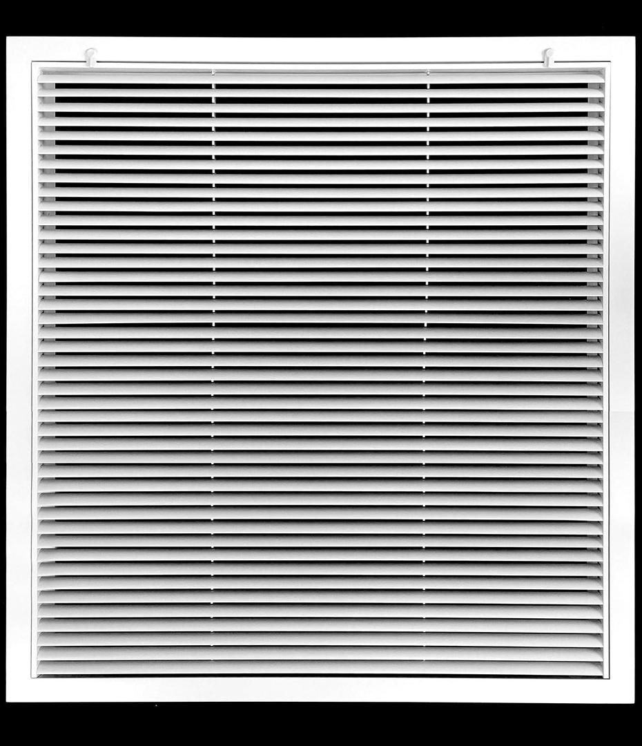 24" X 48" Aluminum Return Filter Grille - Easy Airflow - Linear Bar Grilles [Outer Dimensions: 26.5w X 50.5h]