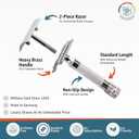 Merkur Mk34c Double Edge Razor with Heavy Duty Short Handle