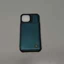 Vinich for iPhone 15 Wallet Case with Card Holder, RFID Blocking Credit Slots Kickstand Shockproof Phone Cover Fit for iPhone 15 6.1" Bluish Green