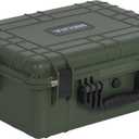 MEIJIA Portable All Weather Waterproof Protective Hard Case,Compact Camera Case with Customizable Fit Foam,Fit Use of Drones,Camera,Equipments,20.62 x16.85x8.11inches (Green)