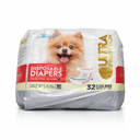 Paw Inspired 32ct Disposable Dog Diapers | Female Dog Diapers Ultra Protection | Diapers for Dogs in Heat, Excitable Urination, or Incontinence (XX-Small)