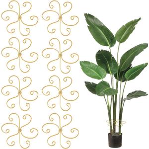 Monstera Plant Support, Durable Iron Plant Stem Supports, Plant Stabilizer & Holders for Indoor Plants, 8 Pack
