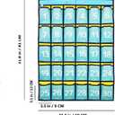 2 x Numbered Classroom Pocket Chart Hanging Organizer for Cell Phones Calculator Holders (30 POCKETS)