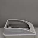 Stainless Steel Litter Box | XL Enclosed Cat Litter Boxes with Lid for Big Cats | High Sided, Anti-Urine Leakage | Non-Stick Bottom & Includes Litter Mat & Metal Scoop (Silver Gray)