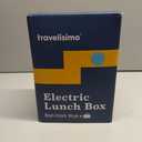 TRAVELISIMO Electric Lunch Box for Adults 100W Heated Lunch Box For Men 1.5L Stainless Steel Portable Food Warmer, 12/24/110V Electric Food Warmers for Travel & Work Loncheras Para Hombres de Trabajo (Dark Blue)