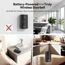 TECKNET Wireless Doorbell, Battery-Powered & Portable, 1312FT Range, IP67, 1 Transmitter+ 3 Receivers