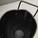 4 Pack 9 Inch Tall Galvanized Flower Bucket, Black Farmhouse French Flower Bucket with Handle, Small Rustic Vintage Metal Vases for Flower, Centerpieces, Floral Arrangements