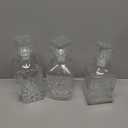 Whiskey Decanter, Liquor Decanters Set of 3, Glass Alcohol Bottle for Vodka, Tequila and Bourbon Unique Whiskey Bar and Party Decorations (28oz*2, 31oz*1)