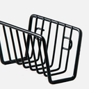 Stainless Steel Sink Sponge Holder Drain Rack Kitchen Organizer (BLACK, XLARGE)