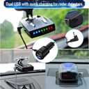 Radar Detector Power Cord,for Uniden Escort Valentine Beltronics Passport Cobr Whistler etc Radar Detector,Dual USB QC3.0 Quick Charger(6.5FT)
