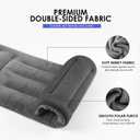 Microwave Heating Pad for Pain Relief, 8 x 18 Microwavable Moist Heat Pads for Neck, Shoulder, Back, Knee, Period Cramps, Rice Heat Pack Hot & Cold Compress Reusable & Portable, Grey