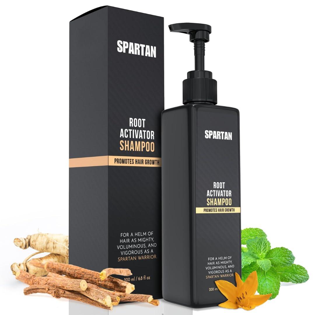 SPARTAN Root Activator Shampoo For Men - Hair Growth Shampoo for Hair Loss and Thinning Hair, 6.8fl oz