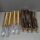 bUCLA 100 Pack Gold Plastic Champagne Flutes - 5OZ Plastic Champagne Glasses With Gold Rim - Premium Quality Gold Disposable Cups-Ideal for Thanksgiving Party, Weddings