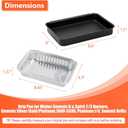 QuliMetal 93305 Catch Pan with 20 Pack 6415 Drip Pans for Weber Genesis II 3 Burners & Spirit 2/3 Burners, Genesis Silver/Gold/Platinum,1000-5500, Summit Grills, Disposable Aluminum Foil Grease Trays