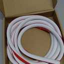 MYFAMIREA Flexible Quarter Round Molding 157 Inch Peel and Stick Rubber Quarter Round Trim Molding Self Adhesive Bendable Edge Trim for Wall Edge Corner Countertop Bathroom Kitchen Floor, White