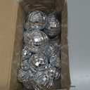 Sumind 28 Pieces Mirror Disco Ball 70s Reflective Mirror Decorations 60s Balls with Fastening Strap for Home Stage Props Festivals Party Accessories