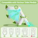 Frog Potty Training Seat, Upgrade Toddler Toilet Seat for Kids Boys Girls, 2 in 1 Potty Training Toilet for Kids, Splash Guard Anti-Slip Pad Step Stool