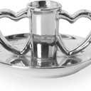 Vintage Candlestick Silver Candle Holder Taper Candle Sticks Holder Decor Table Centerpiece Wedding Festive Christmas Mantel Decoration Or Home Decor