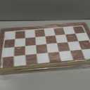 Wooden Magnetic Chess Set & Checkers Board Game, 15 Foldable Chess Board | Solid Wood 2-in-1 Board Game for Adults with Storage Box, 2 Extra Queens, Portable Travel Chess Set for Kids & Beginners