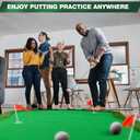 Wekin Golf Putting Green,5x10ft Thickening Professional Large Golf Putting Mat with Realistic Turf for Indoor & Outdoor, Golf Game Practice Equipment