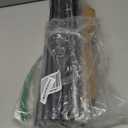 Double Curtain Rod, 1 Inch Black Extra Long Dual Curtain Rods 72 to 144 Inch with Aluminium Modern End Cap Finial, Adjustable Heavy Duty Window Treatment Rods, Telescopic Metal Double Drapery Pole Set