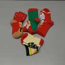 4-Pairs Merino Wool Christmas Kids Socks - Thickened Winter Warm Cotton Socks, Christmas Gift for Children (3-5T, Multicolor)