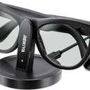 REIKIYA Charging Stand for Ray-Ban Meta Smart Glasses (Gen 1 & 2), Portable Charging Dock for Wayfarer, Headliner, Skyler with 3.3 ft USB-C Cable, Charger for Meta Glasses, RayBan Meta Accessories