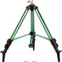 Sprinklers for Yard,Heavy-Duty Impact Sprinkler on Ground Plug Tripod Base, 360 Degree, 0-43 Feet Large Area Coverage Yard Sprinklers, Adjustable Height 16-37” Water Sprinkler for Lawn