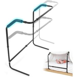 Blanket Lifter for Feet Under MattressHeight Width Adjustable Bed Cradle Sheet Support, Extra-wide Foot Tent Keep Blankets Off Feet for Post Surgery Recovery Neuropathy Arthritis (1, No Clips)