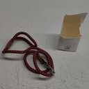 Mile High Life | Mountain Climbing Dog Rope Leash with Heavy Duty Metal Sturdy Clasp | Genuine Leather Tailored Connection with Strong Stitches (Red Black, 48 Inch (Pack of 1))