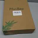 MinBoo Challenge Coin Display Case with Acrylic Cover, 8 Rows Military Challenge Coin Holder Rack, Bamboo Military Coin Display Stand Holds 56 Coins for Collectibles